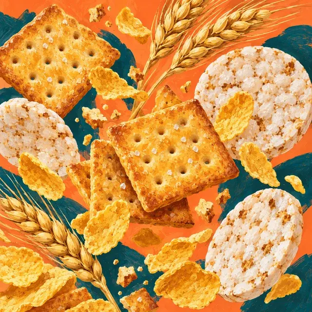 餅乾米菓插畫